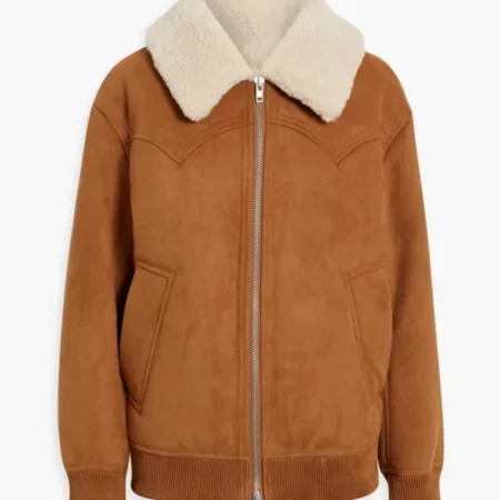 My Life With The Walter Boys Sarah Rafferty Suede Jacket Front