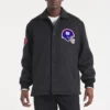 NY Giants Heather Black Wool Jacket webp