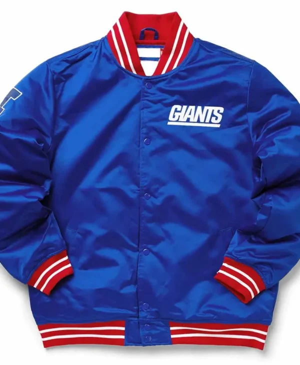 NY Giants Heavyweight RoyalNY Giants Heavyweight Royal Satin Jacket webp Satin Jacket webp