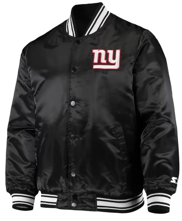 NY Giants Locker Room Black Jacket webp