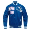 NY Giants Mashup Classic Rib Satin Jacket webp