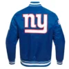 NY Giants Mashup Classic Rib Satin Jacket back webp