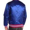 NY Giants NFL Satin Blue Jacket back webp
