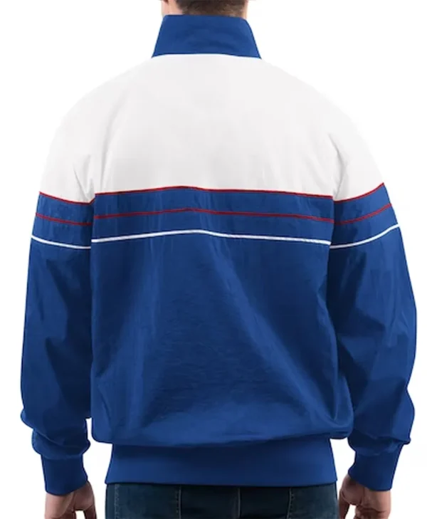 NY Giants Nylon Full Zip Jacket back webp