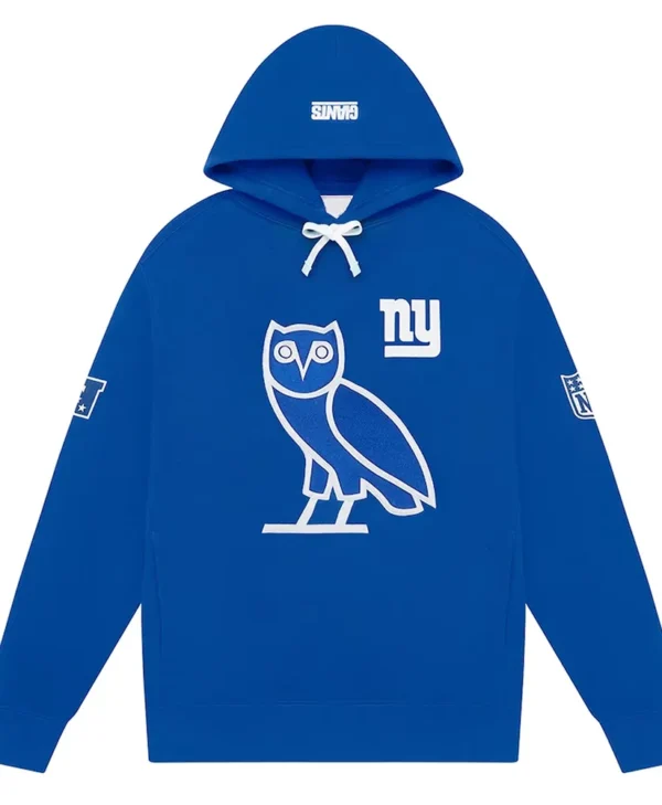 NY Giants OVO Royal Hoodie webp
