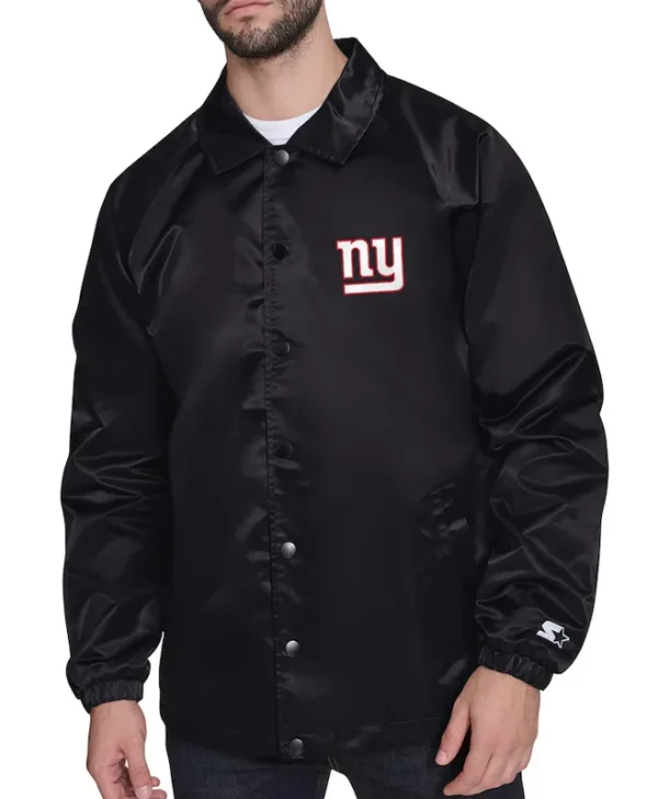 NY Giants Retro Logo Coaches Jacket webp