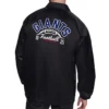 NY Giants Retro Logo Coaches Jacket back webp