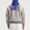 NY Giants Teddy Varsity Wool Jacket back webp