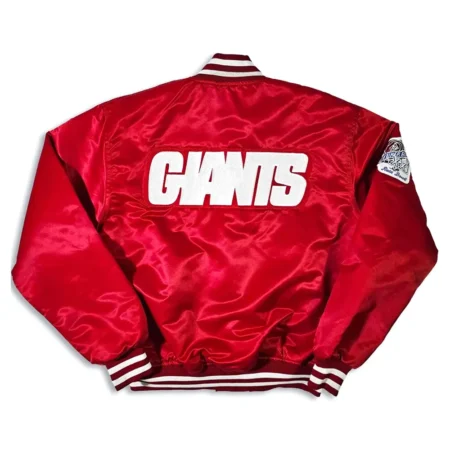 New York Giants 80s Super Bowl Jacket back webp