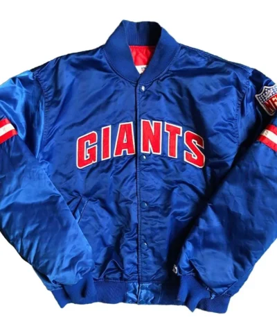 New York Giants 90s Bomber Blue Jacket