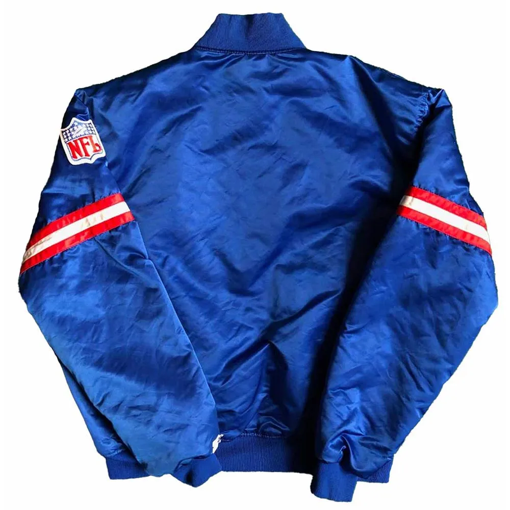 New York Giants 90s Bomber Blue Jacket back webp