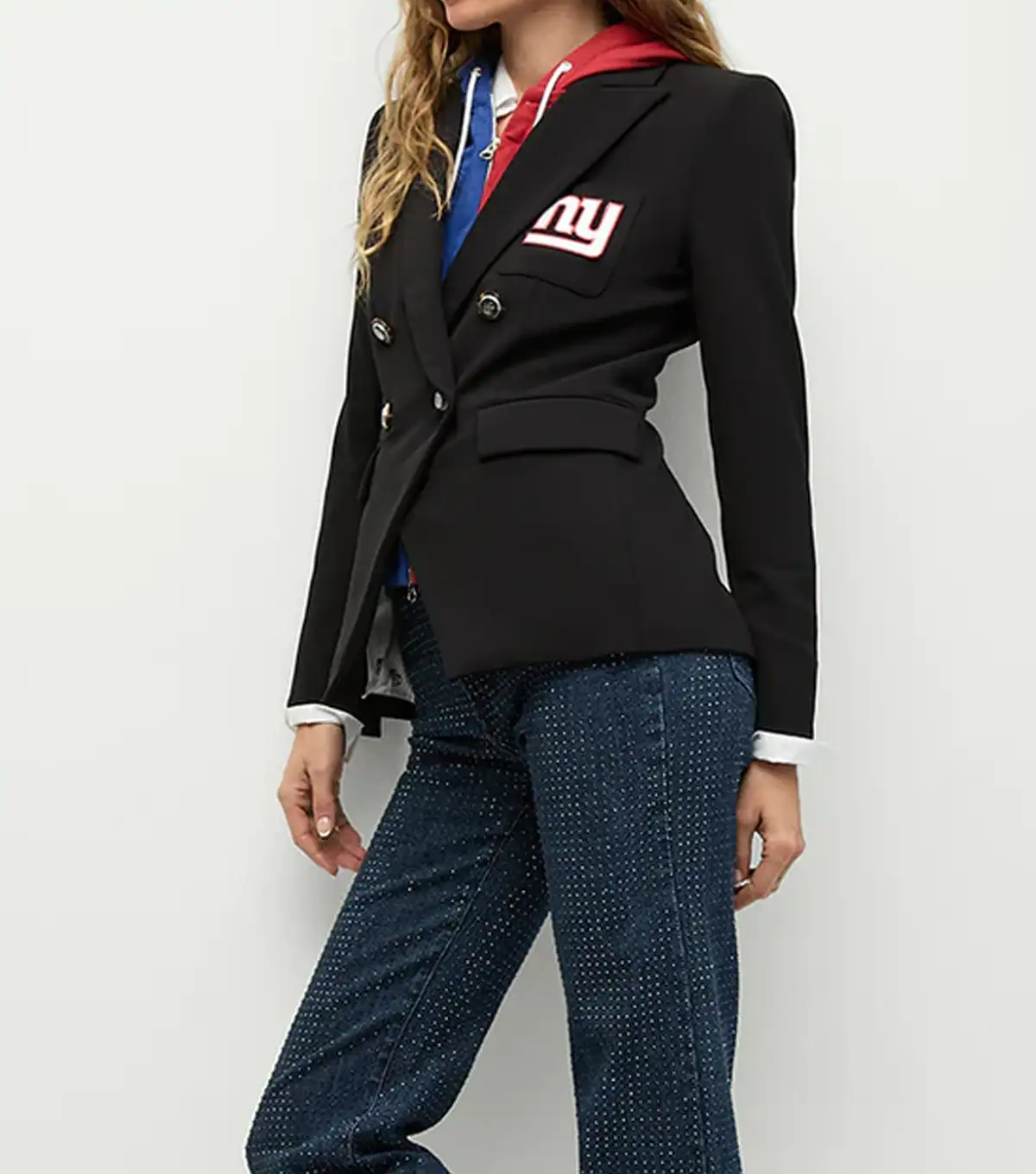 New York Giants Black Blazer Side Look webp