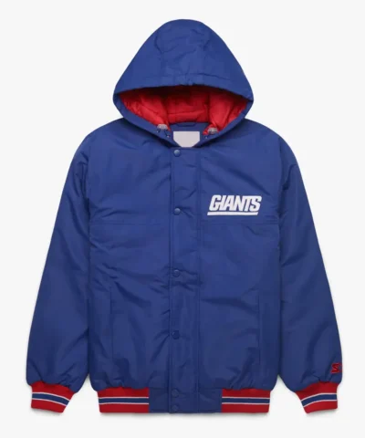 New York Giants Blue Hooded Jacket