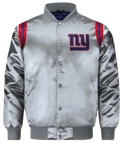 New York Giants Exclusive Gray Satin Jacket