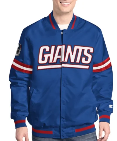 New York Giants Scout Varsity Satin Jacket