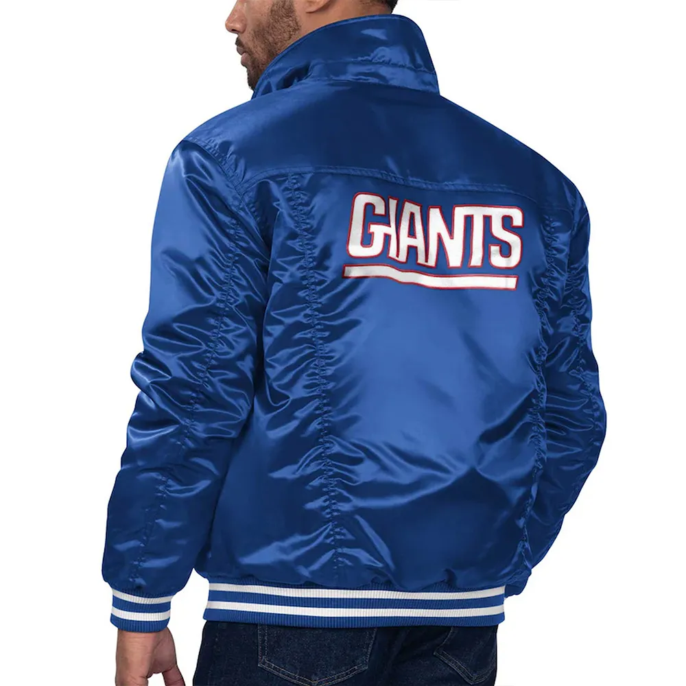 New York Giants Silver Tab Trucker Jacket back webp