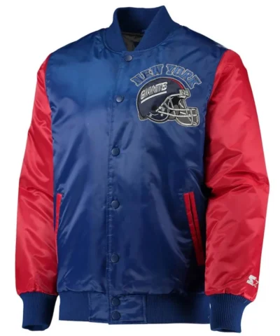 New York Giants Throwback Locker Room Satin Jacket