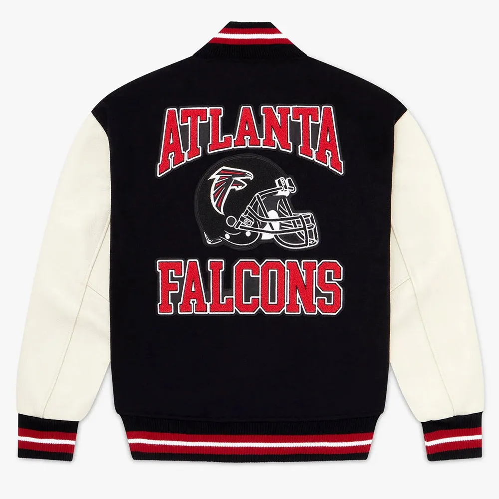 OVO Atlanta Falcons Varsity Jacket back webp
