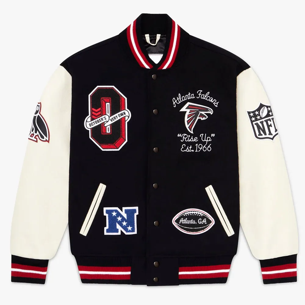 OVO Atlanta Falcons Varsity Jacket webp