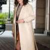 Only Murders In The Building 2025 Selena Gomez Beige Coat