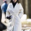 Only Murders in the Building 2023 Selena Gomez White Wool Coat