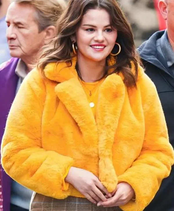 Only Murders in the Building 2024 Mabel Mora Yellow Sherpa Jacket