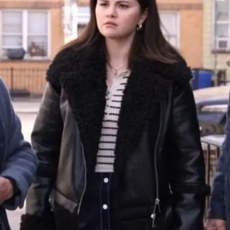 Only Murders in the Building S04 Mabel Mora Black Leather Jacket