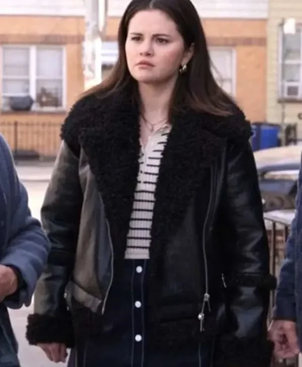 Only Murders in the Building S04 Mabel Mora Black Leather Jacket