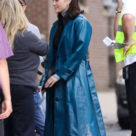 Only Murders in the Building S05 Selena Gomez Leather Coat