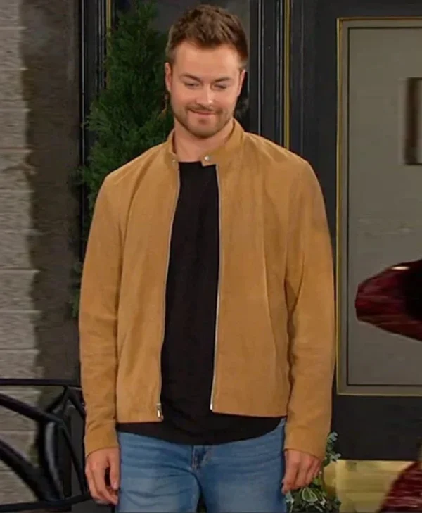 Peyton Meyer Days Of Our Lives Suede Jacket