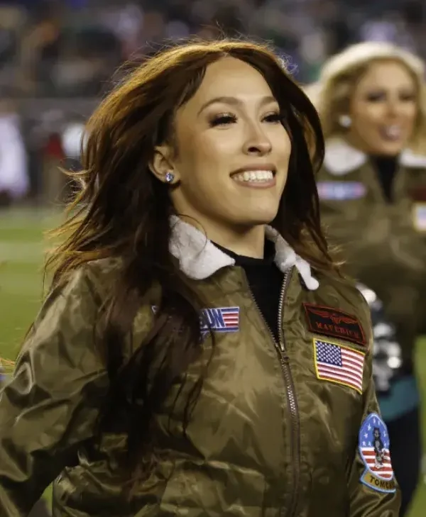 Philadelphia Eagles Cheerleaders Top Gun Bomber Jacket