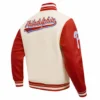 Philadelphia Phillies Script Tail Wool Leather Varsity Jacket WhiteRed 4