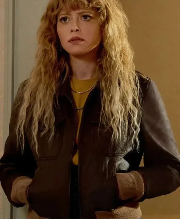 Poker Face 2023 Natasha Lyonne Leather Jacket frontt webp