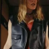 Poker Face 2023 Ruby Ruin Black Leather Vest frontt webp