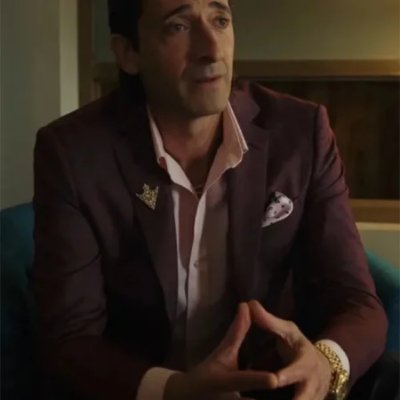 Poker Face 2023 Sterling Frost Jr Maroon Blazer right webp