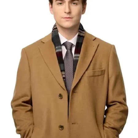 Providence Falls S01 Evan Roderick Brown Wool Coat