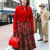 Rachel Brosnahan The Marvelous Mrs Maisel Season 05 Miriam Maisel Cropped Red Jacket