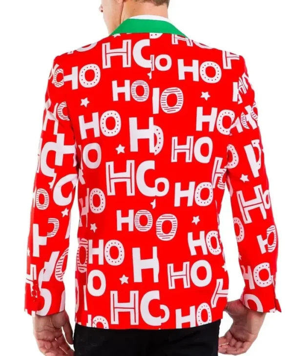 Red Ho Ho Holla Christmas Blazer For Sale