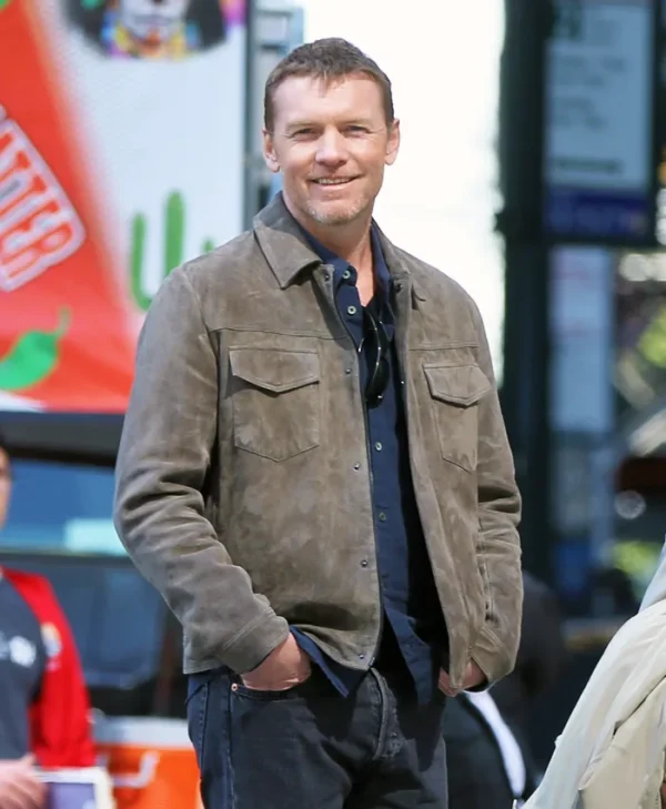 Relay Sam Worthington Suede Leather Jacket webp