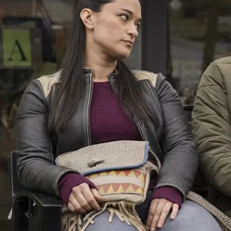 Resident Alien Asta Twelvetrees Leather Jacket Side webp