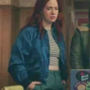 Resident Alien S04 Alice Wetterlund Blue Bomber Jacket webp