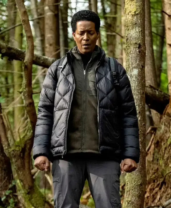 Resident Alien S04 Corey Reynolds Black Quilted Jacket webp