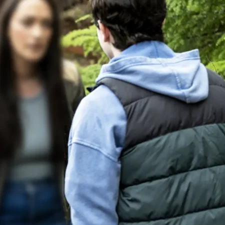 Resident Alien S04 Judah Prehn Puffer Vest Back webp