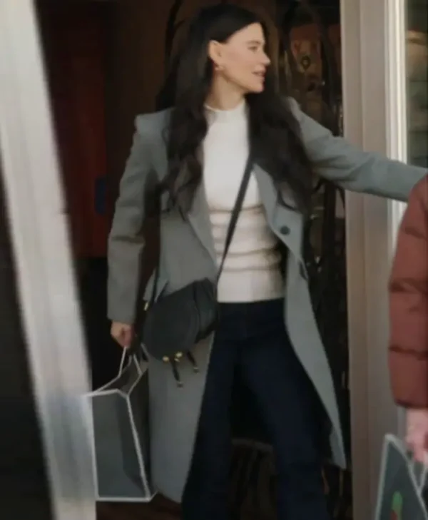 Resident Alien S04 Meredith Garretson Grey Wool Coat webp