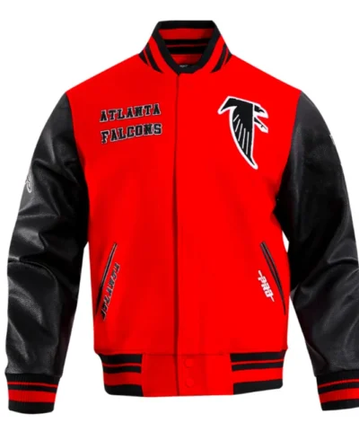 Retro Atlanta Falcons Classic Rib Varsity Jacket