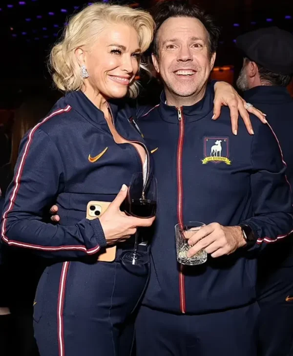 SAG Awards Ted Lasso Navy Blue Tracksuit webp