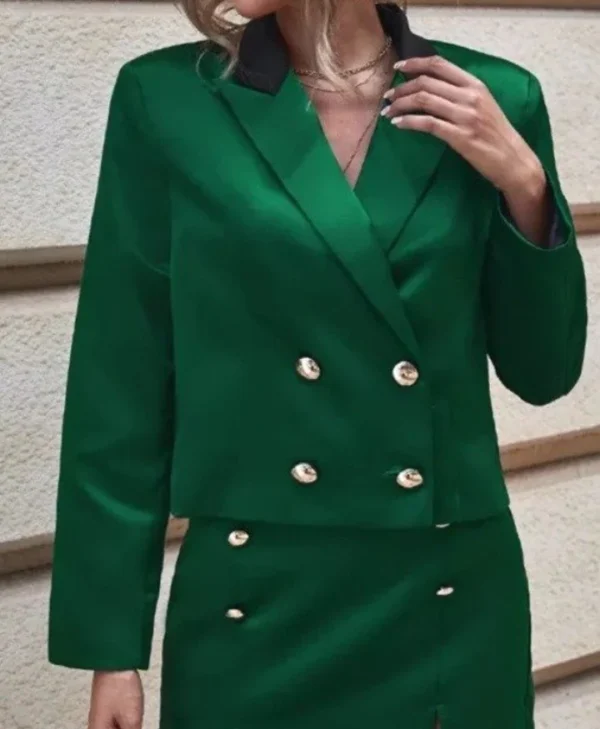 Shop Ted Lasso S03 Keeley Jones Green Blazer webp