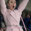 Shop Ted Lasso S03 Keeley Jones Pink Robe webp