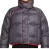 Shop Ted Lasso S03 Keeley Jones Striped Puffer Jacket webp