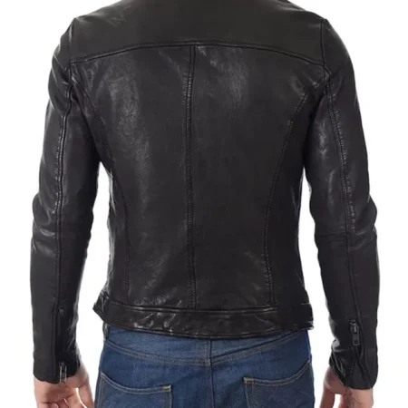 Shop Ted Lasso S03 Roy Kent Biker Leather Jacket webp